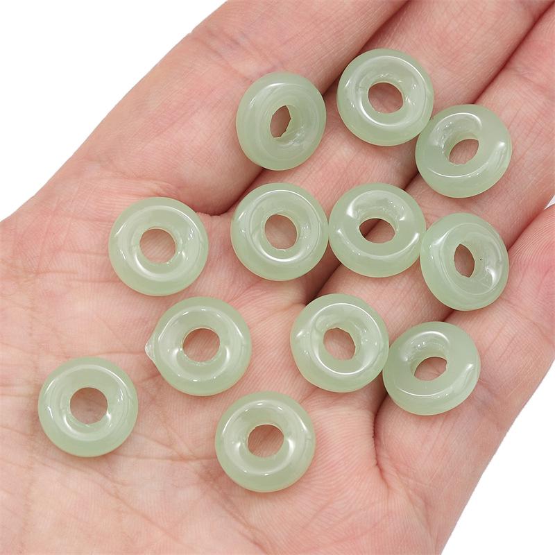 Бусины-подвески в виде имитации нефрита с пряжкой безопасности для серег, браслетов и ожерелий, сделанных своими руками