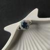 Silver Ring with Nano Sapphire 1.388ct, Product Weight 3.21 Gr (2188865)