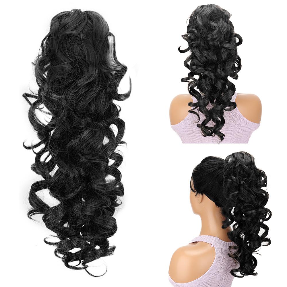 Синтетические большие вьющиеся накладные хвосты, элегантные хвосты-когти для женщин, простые в использовании и стильные накладные волосы, аксессуары для волос