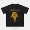 Футболка группы Deftones Редкий дизайн с кошкой Перепечатка S 5XL винтажная Стиранная Растянутая Универсальная дизайнерская одежда модная графическая Мягкая