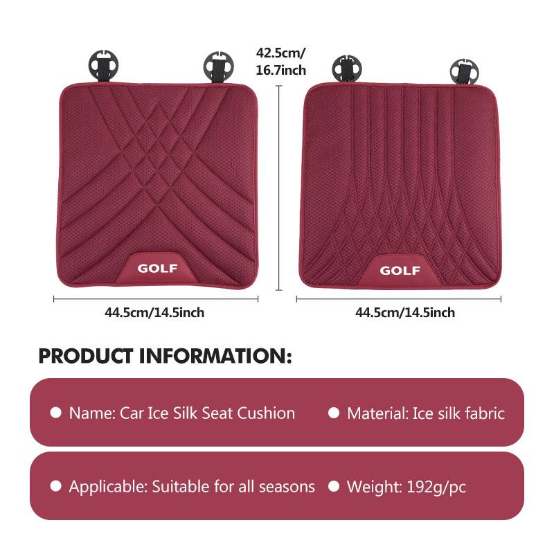 137For Volkswagen VW Car Seat Ice Silk Seat Cushion Memory Foam Breathable Cushion Golf Jetta Passat mk4 mk5 mk6 CC B5 B6 B7 Golf