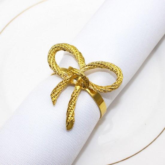 6Pcs Wedding Party Napkin Rings Vibrant Color Metal Napkin Buckles Dining Table