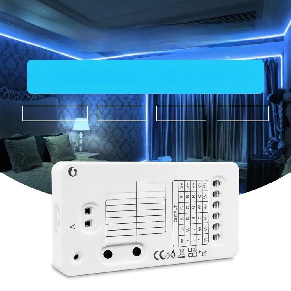 Умный светодиодный контроллер ДЛЯ ZIGBEE 3.0 5 в 1 RGB CCT RGBW Контроллер светодиодной ленты с поддержкой голосового управления и управления через приложение