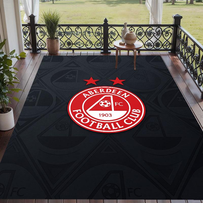 Soft Floor Carpet Aberdeen FC Pattern Area Rug Decorative Mat For Home Room Decoration
