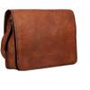 Bag Real Leather Messenger Shoulder Men Laptop Satchel Handbag S Brown New