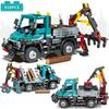 Techinical Mechanical Farm Engineering Car Building Blocks Unimog Truck Model Bricks Toys for Kids Birthday Gift