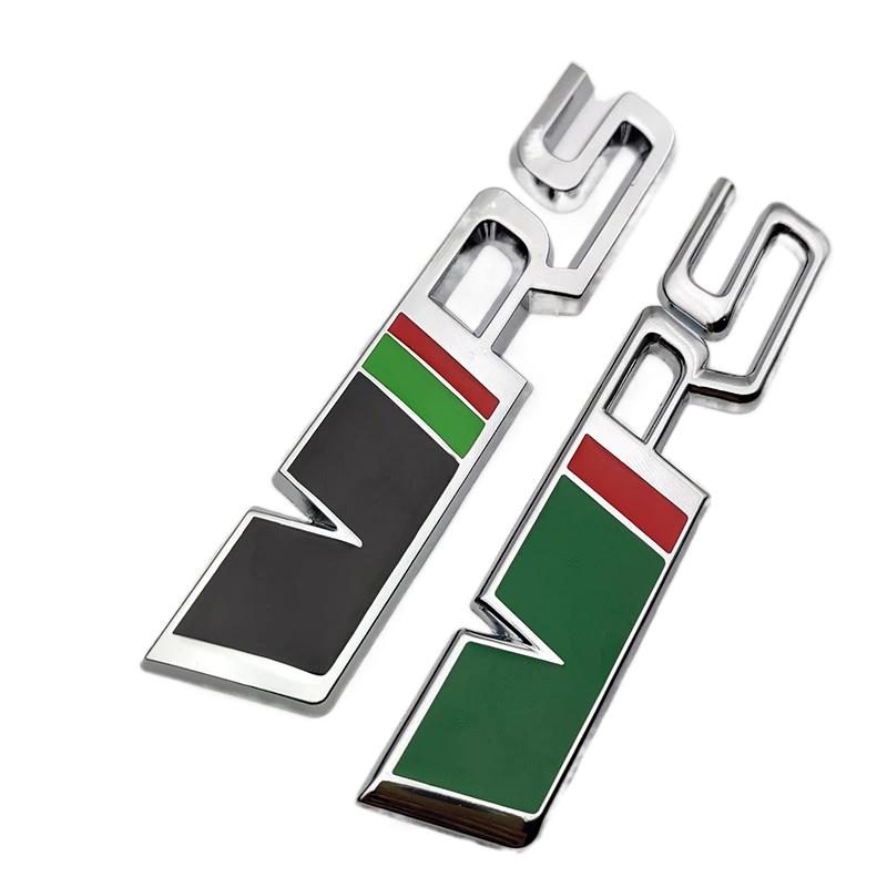 AHUQ1 3D Metal Silver Black VRS Logo Emblem Car Mudguard Badge Trunk Decal for Skoda Fabia Kodiaq MK2 MK3 A7 A5 Sticker