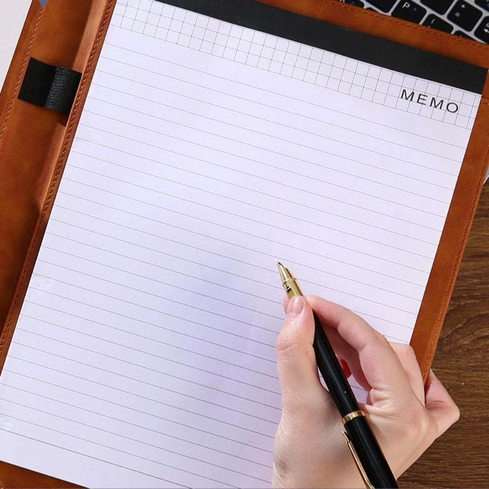 A4 Leather Contract File Folders File Storage Business Stationery Folder  Interview