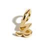 Stainless steel fashion new twelve Constellations small pendant DIY necklace gold-plated color preservation