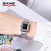 Skmei 2493 Модные Женские Часы Водонепроницаемые Стальной Ремешок Женские Часы Простые Изысканные Серебряные Часы с Алмазом Цифровые Бизнес