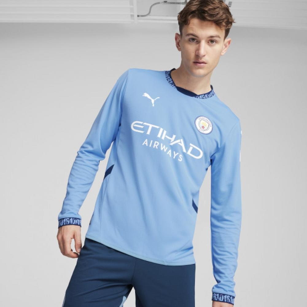 Puma Официальная домашняя реплика джерси Mcfc с длинным рукавом