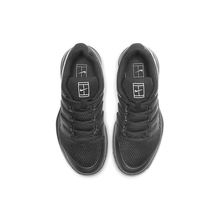 Nike Court Vapor X GS Черные Вольт Детские Кроссовки Белые AR8851-009