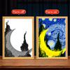 Light Painting Photo Frame Van Gogh Astral Art Led Night Light Bedside Tabe Lamp Room Home Desk Decor Christmas Gifts Moon Lamp