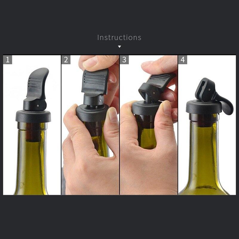 1PC Press Beer Wine Stopper Vacuum Sealed Plug Wine Bottle Stopper Wine Saver Caps Wine Bottle Stopper Barware Kitchen Tools CDN