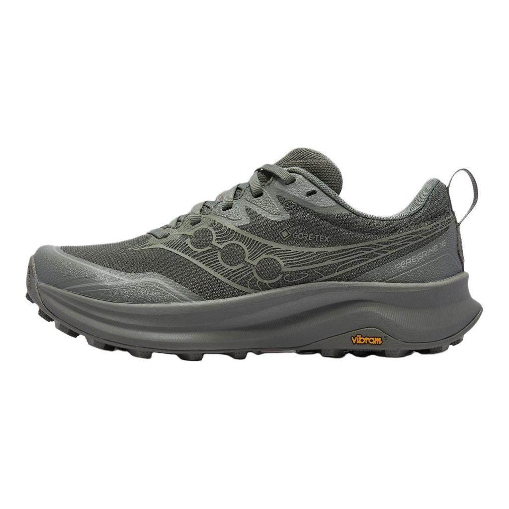 SAUCONY Peregrine 16 Gtx Универсальные Удобные Нескользящие Водонепроницаемые Беговые Кроссовки Мужские Зеленые S21068-110