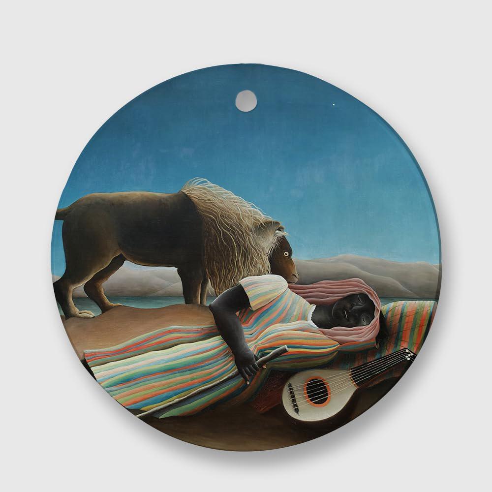 1 шт. 2D Плоская Деревянная Орнаментная Картина Маслом Девы Марии и Младенца Иисуса Нежных Объятий - 20 см