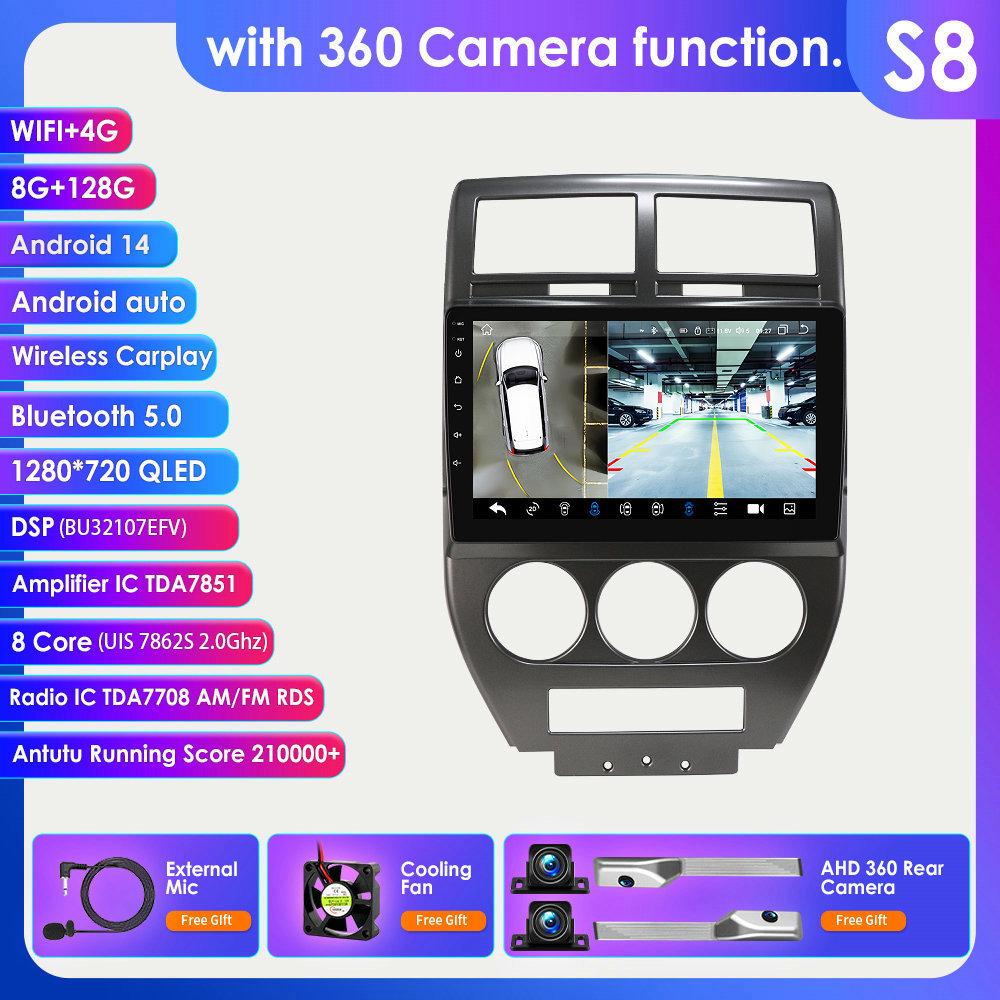 2007-2009 Jeep Compass Android GPS-навигатор с большим экраном