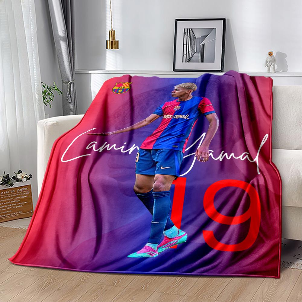 Lamine Yamal's Spain's Soccer Stars Blanket Comfortable Perfect for Sofa Bed Couch for All Occasions Modern Ideal Gift For Birthday Valentine'S Day