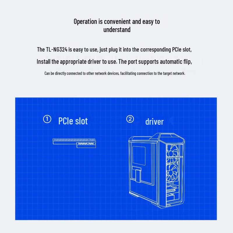 TP-LINK 4-Port Gigabit PCIe Network Card (CN version)