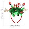 Тема Рождество Сверкающий Олень Головной убор Санта Клауса Головной убор на конец года Вечеринка
