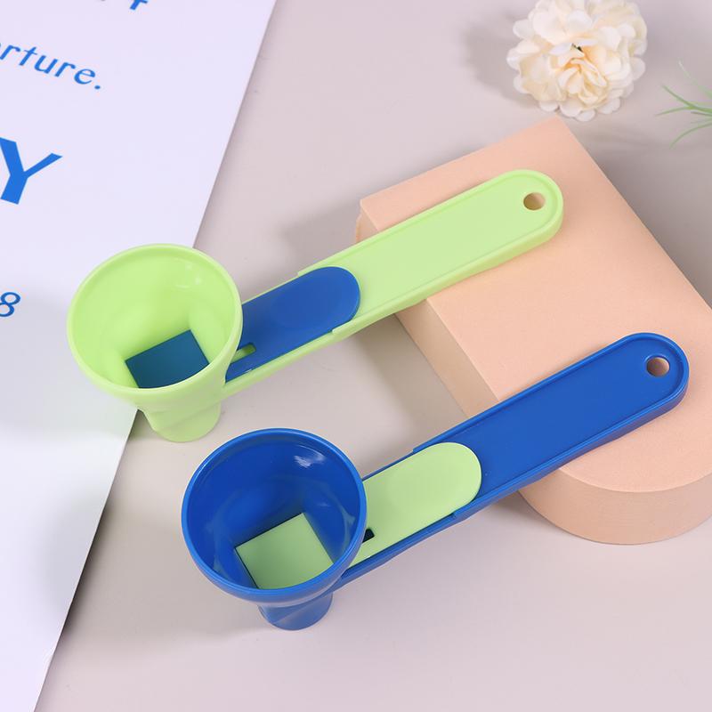 Кофейная воронка, мерная ложка с длинной ручкой, ложка для пудры, многоразовая, выдвижная, кофейная ложка, кухонные гаджеты