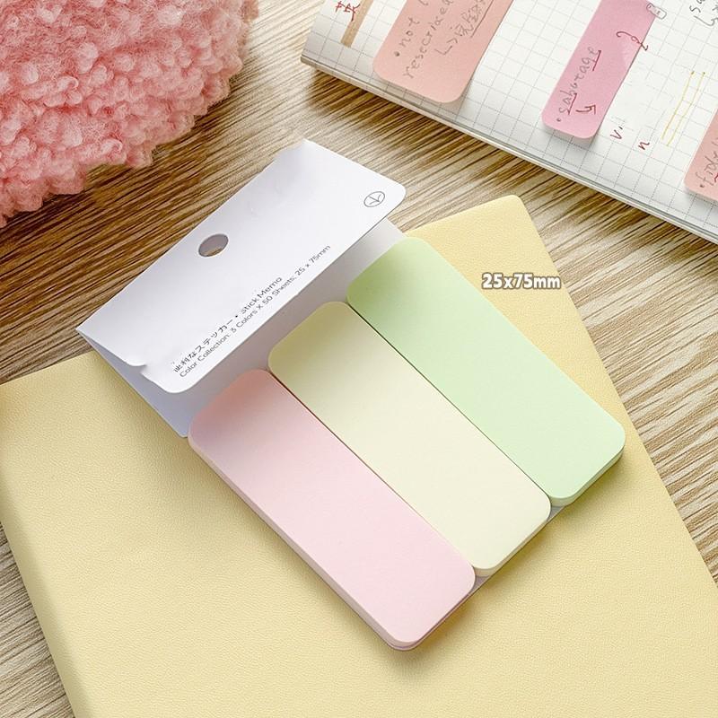 50-100 листов Simple Sticky Note Solid Color Mini Notepad Creative Study Memo Pad для детей Lovely Candlestick Index Note