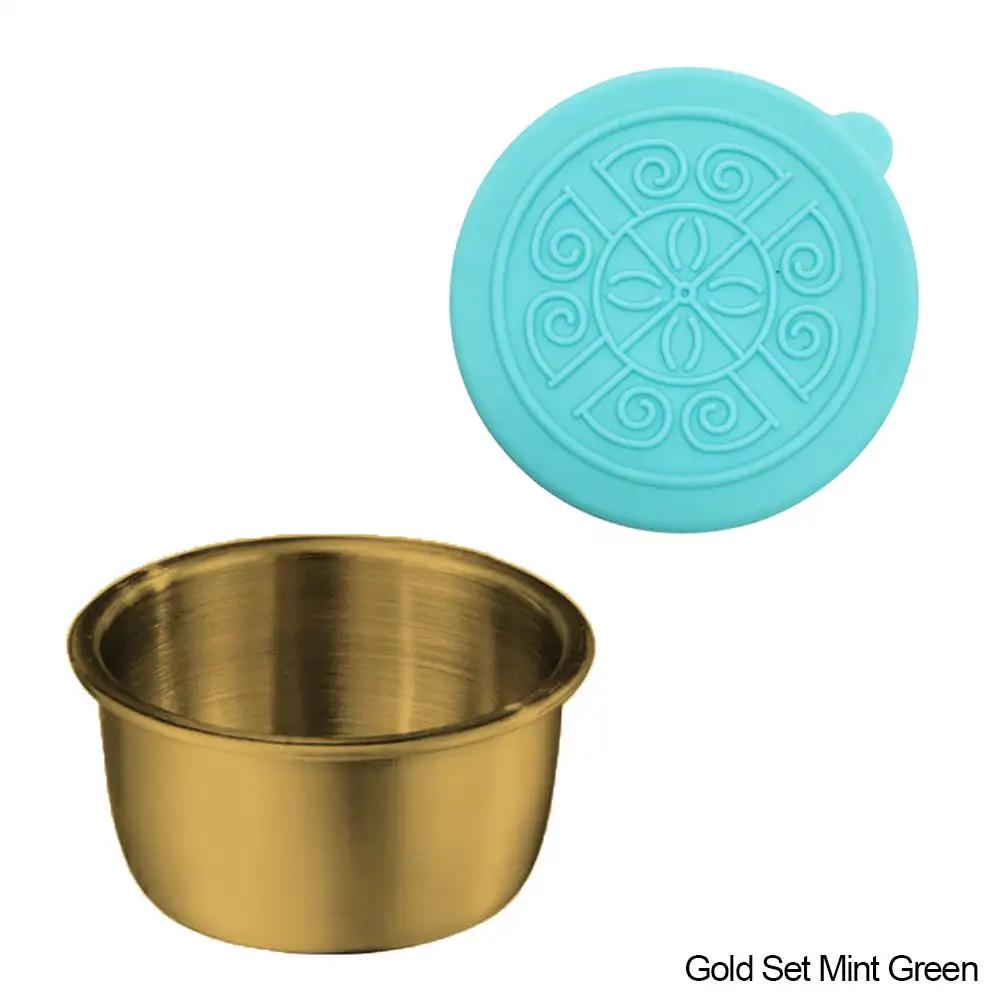 Контейнер для заправки салата объемом 50 мл из нержавеющей стали, небольшой контейнер для приправ с крышками, герметичный, для детей, контейнеры для ланча, коробка