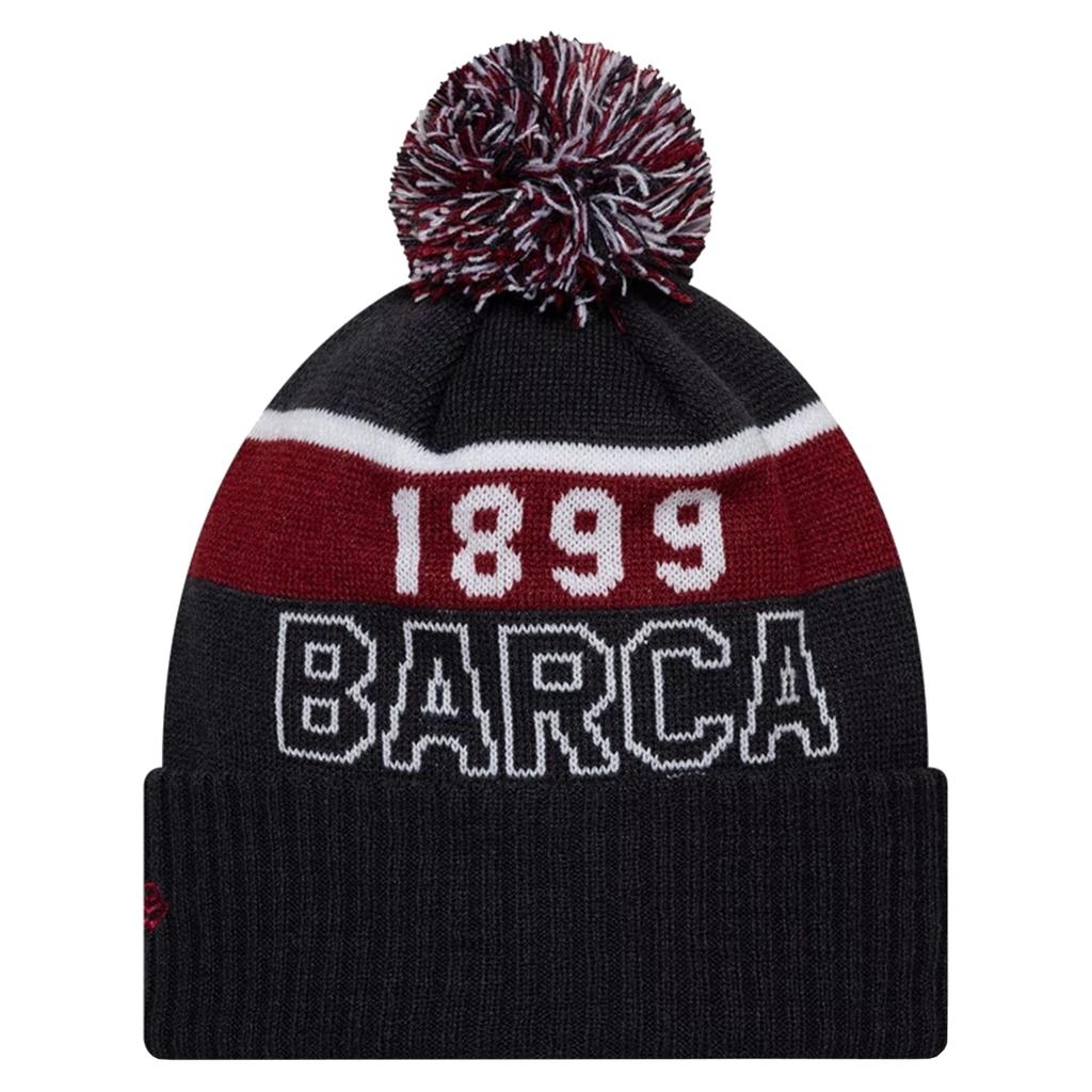 New Era Core Sport Knit Beanie FC Barcelona Hat, Mens navy Cap