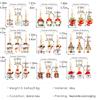 New Christmas Necklace Earrings Set With Santa Reindeer Tree Snowman Socks Designs Festive Ornaments