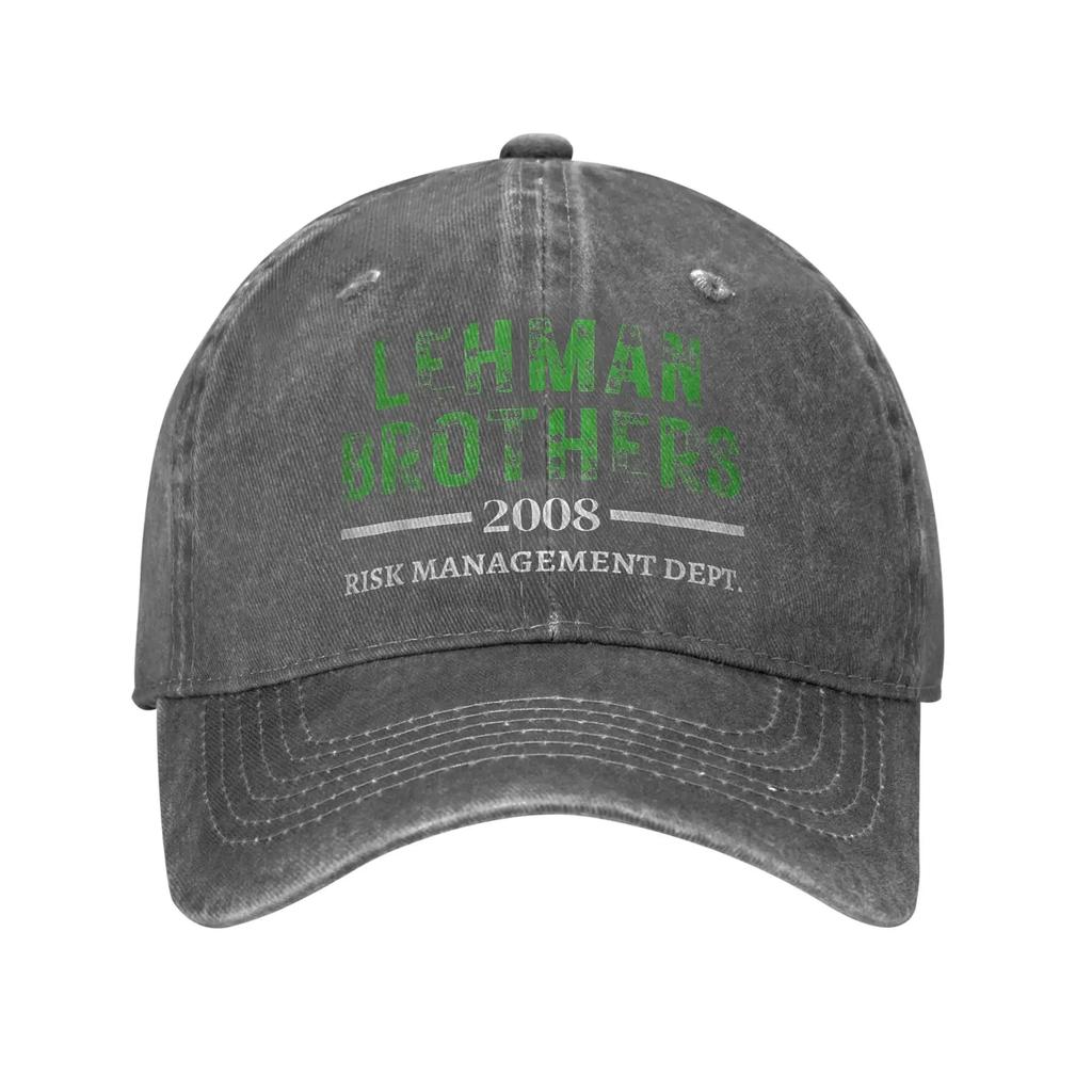 Lehman Brothers 2008 Отдел управления рисками Повседневная бейсболка Тракер Летняя Защита от солнца Женская Мужская y2k Смешные бейсболки