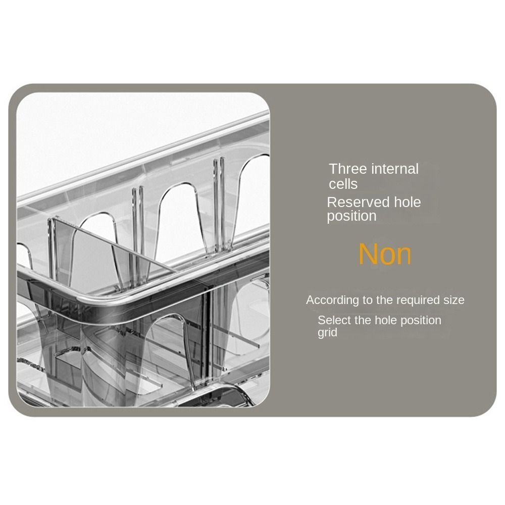 Detachable Partition Kitchen Sink Sponge Rack Moisture-proof Quick Dry Self-Draining Kitchen Sink Organizer