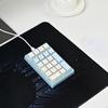Wired Mechanical Numeric Keypad Plug and Play Waterproof RGB Backlit USB Silent Portable Number Pad