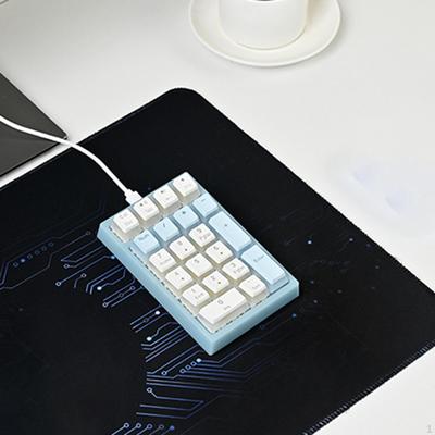 Проводная механическая цифровая клавиатура Plug and Play Водонепроницаемая USB-подсветка RGB Бесшумная портативная цифровая клавиатура