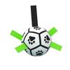 Dog Toys Pet Outdoor Soccer Ball Toys Tug Of War Dog Training Football With Grab Tabs