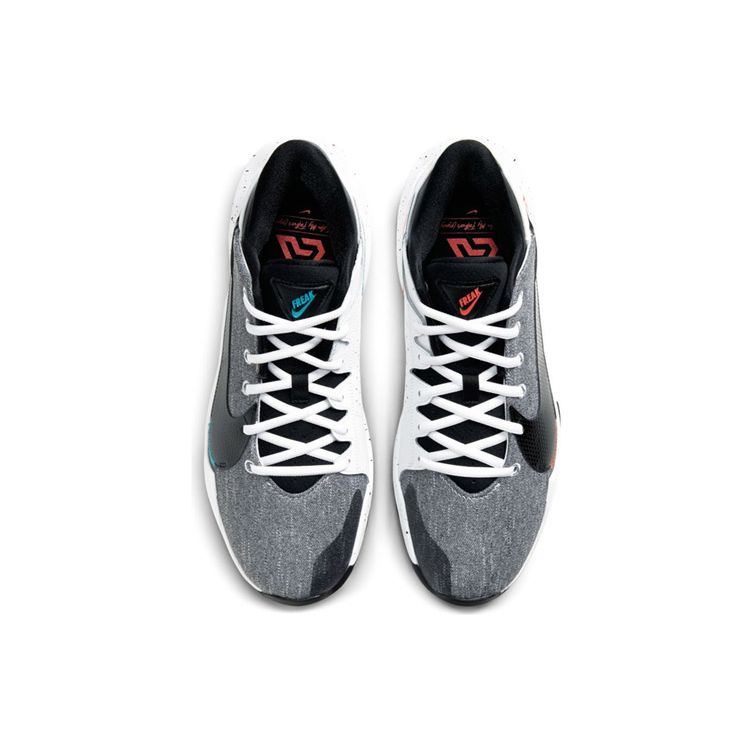 Nike Zoom Freak 2 EP Джинсовые мужские кроссовки White Bright-Mango Black CK5825-101