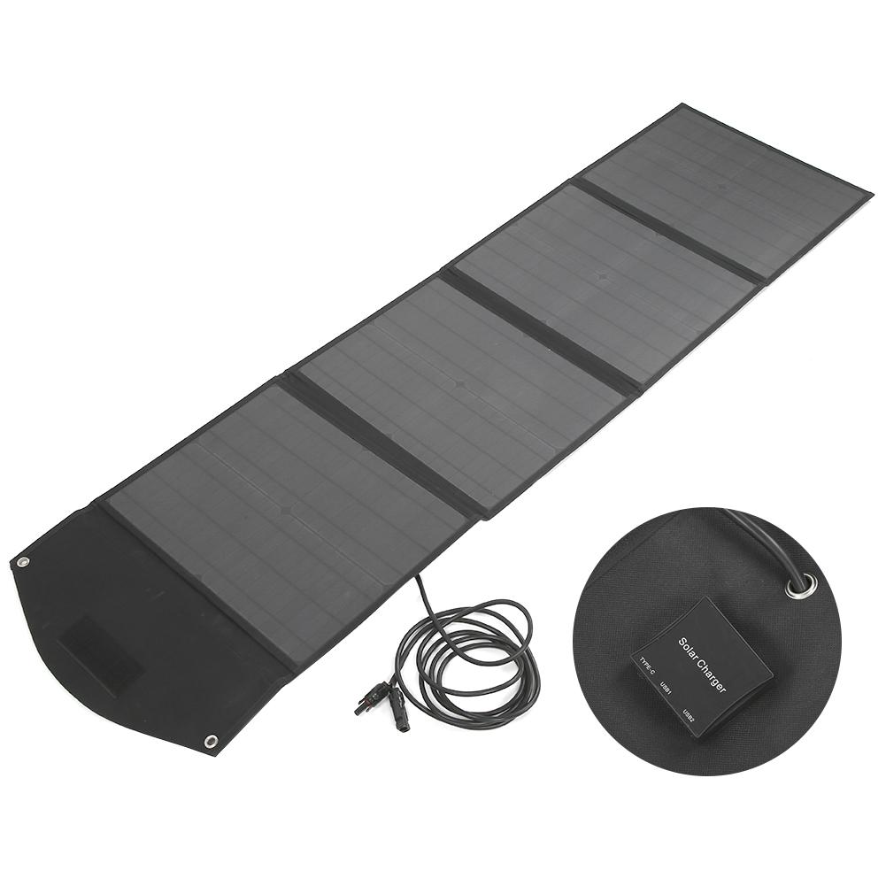 100W 18V Foldable Solar Bag USB Port Flexible Monocrystalline Charger for Mobile Phone Laptop GPS