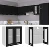 VidaXL Wall-mounted Display Cabinet "Lyon" Black 60 X 31 X 60 Cm Engineered Wood 802522