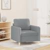 VidaXL Armchair, Seat with Padded Armrests and Backrest, Sofa with Cushion, Living Room Furniture, Modern, Grey 359462
