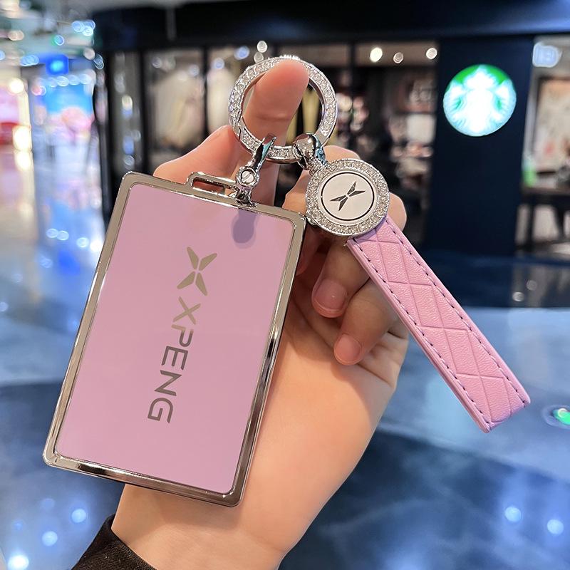 Чехол для ключа XPeng для P7, G6, P5, G9, G3i - Металлический держатель для карт NFC для мужчин и женщин