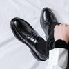 Летние новые кожаные туфли мужские, официальная одежда, повседневная деловая корейская версия, трендовые британские туфли на платформе с большой головой, маленькие кожаные туфли 3198-R