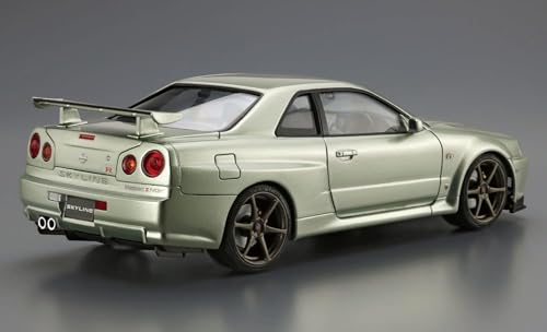Аошима Бунка Кёзай (АОСИМА) Модель Автомобиля №. 134 1/24 Nissan BNR34 Skyline GT-R V-spec II Nur. '02 Пластиковая предварительно окрашенная пластиковая модель