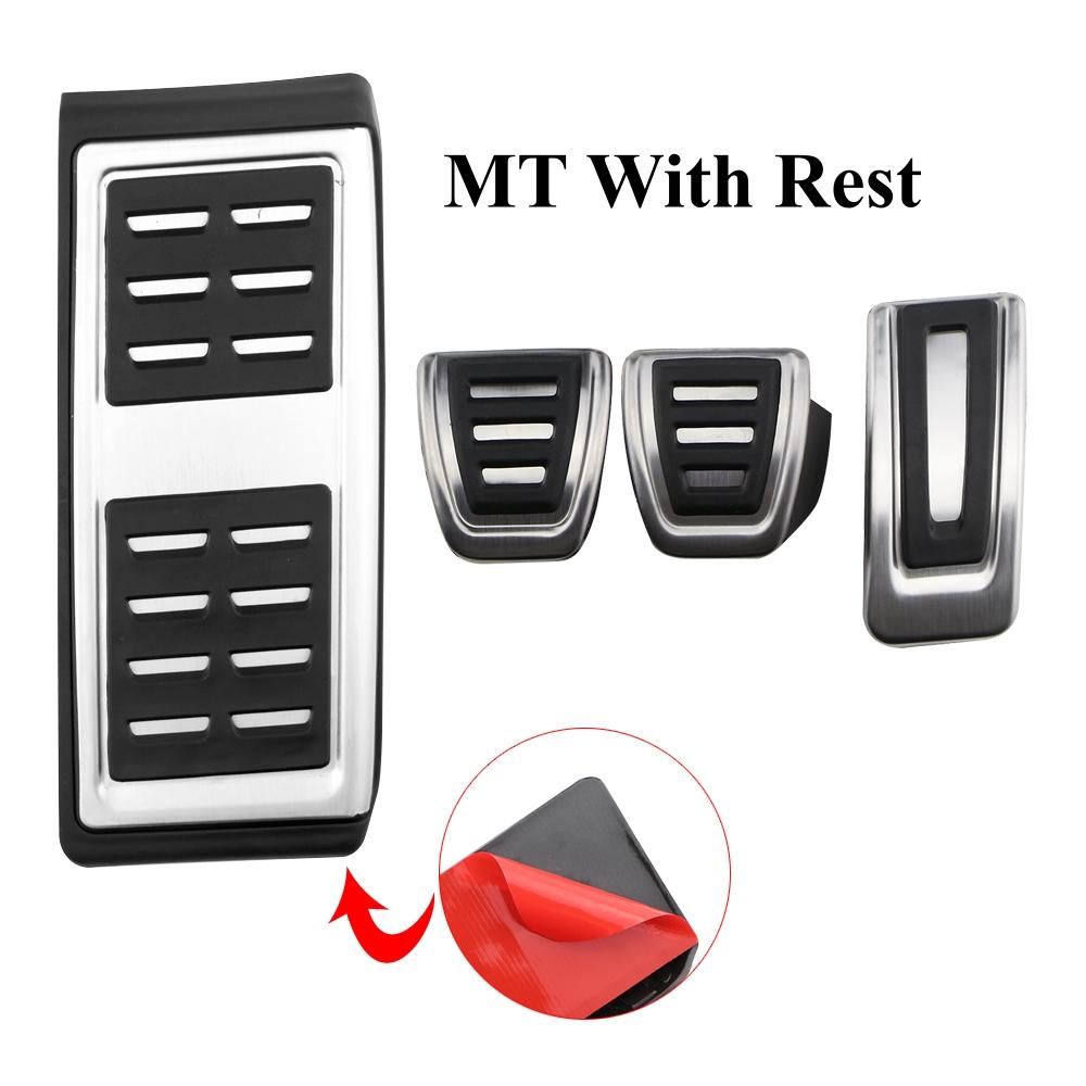 Автоматические педали из нержавеющей стали, чехол для педали газа и тормоза для Volkswagen VW Golf 7 7,5 MK7 MK7.5 Golf7 Golf7.5 Golf 8 MK8 Golf8 LHD