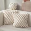 1 шт. Чехол на подушку 3D из мягкого плюша с узором ананасовой сетки и черепахи, кремово-белый для декора гостиной, дивана, спальни, домашней комнаты