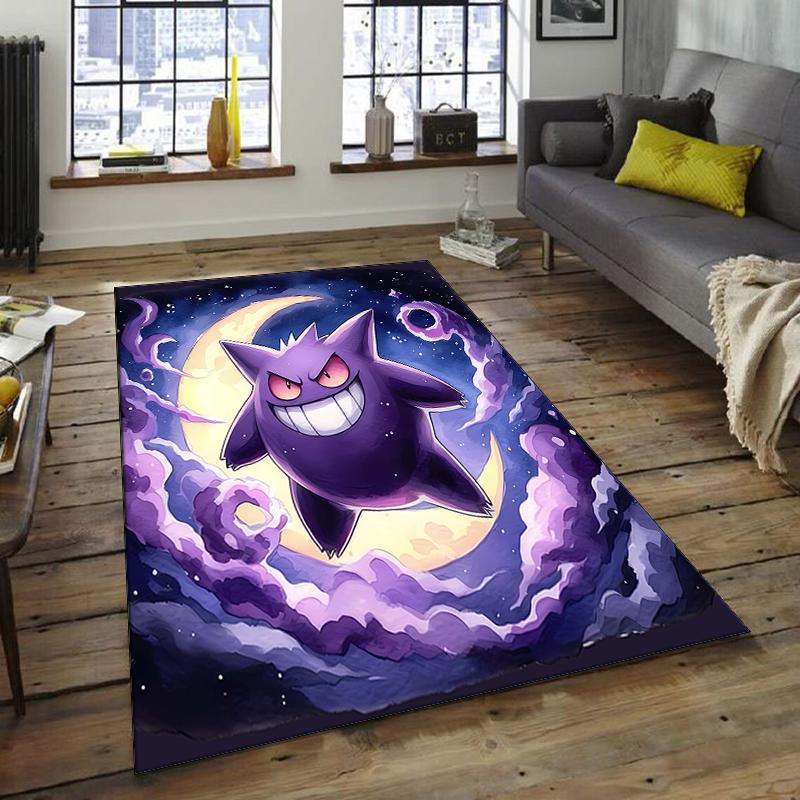 1pc Gengar2 Design Area Rug - Non-Slip, Soft & Cozy Floor Mat for Living Room, Bedroom, Office - Indoor/Outdoor Decorative Carpet