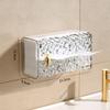 Rectangular Tissue Box Wall Mounted Tissue Storage Box for Bathroom Dust-Proof Napkin Box Toilet Paper Storage Case