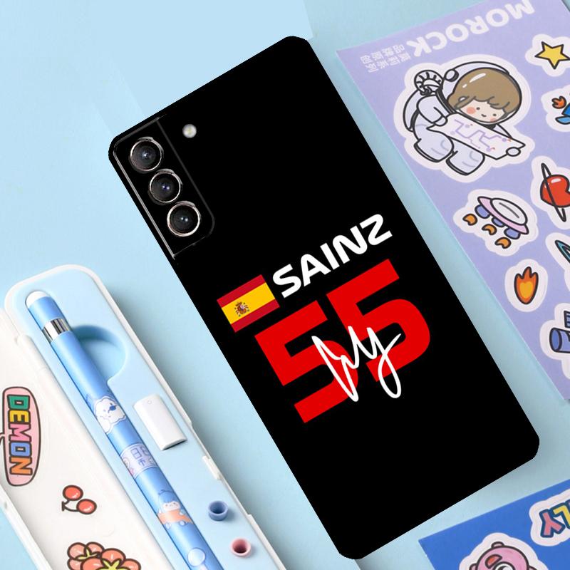 Carlos Sainz F1 Cover For Samsung Galaxy S23 S21 FE S20 FE S22 Plus Note 20 Ultra Note 10 S8 S9 S10 Plus Case