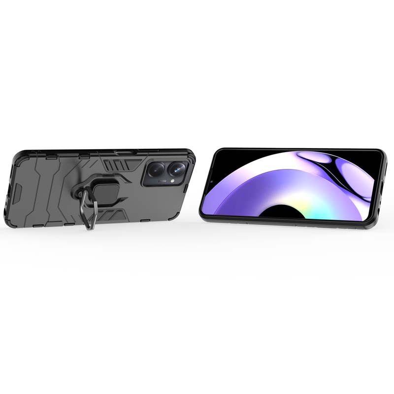 Противоударный чехол для Realme 10 11 Pro Plus 9 9i RMX3630 4G 5G Чехол с кольцом-подставкой Бронированный задний бампер для OPPO A17 A17K Чехол для телефона