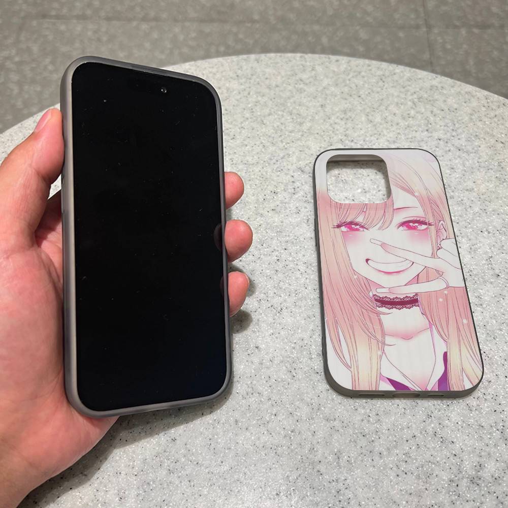 Anime My Dress-Up Darling Phone Case For iPhone 17 16 15 14 13 12 11 Pro Max Plus Corrugated Bumper Back Cover Shell