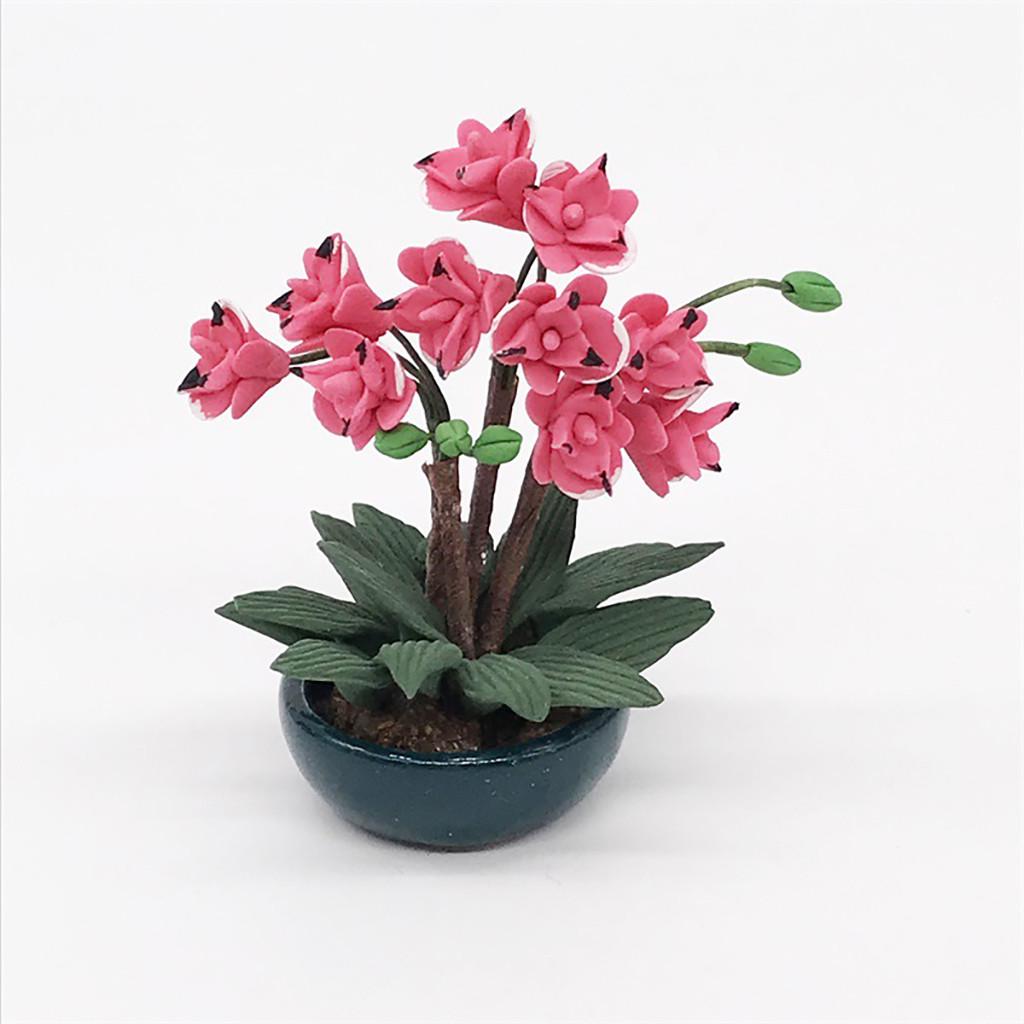 (H0826)Мини-кукольный домик, миниатюрное зеленое растение, цветок в горшке, аксессуар для волшебного сада