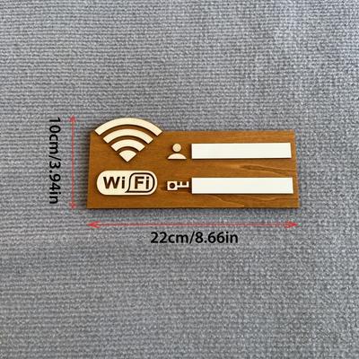 1 шт. Винтажная деревянная табличка с паролем Wi-Fi, настенный домашний декор, не требует электричества, для использования в помещении и на улице, минималистичная, прочная